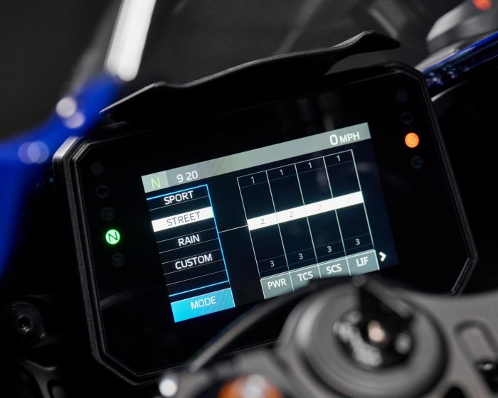 Yamaha Ride Control com definições personalizáveis